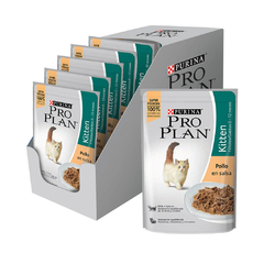 PRO PLAN POUCH GATO KITTEN POLLO EN SALSA en internet