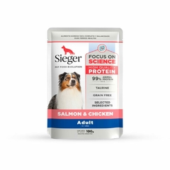 SIEGER POUCH PERRO ADULTO SALMON Y POLLO
