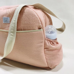 Bolso Maternal Tusor - 100% algodón - 3 Bolsillos