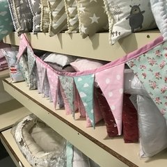 Banderines de Tela x 8 triángulos - mini baby - accesorios para bebés