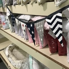 Banderines de Tela x 8 triángulos - comprar online