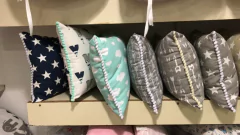 Almohaditas gabardina/tusor rellenas con vellón soft