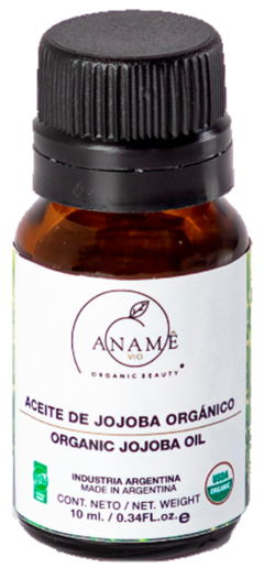 Aceite De Jojoba Orgánico x 10 Ml. Certificado - Aname Vio - Cosmética Orgánica Certificada