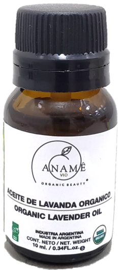 Aceite  De  Lavanda Orgánico x 10 Ml. Certificado - Aname Vio - Cosmética Orgánica Certificada