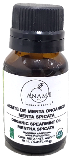 Aceite  De  Menta Spicata Orgánico x 10 Ml. Certificado - Aname Vio - Cosmética Orgánica Certificada