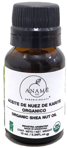 Aceite  De  Nuez de Karite Orgánico x 10 Ml. Certificado - Aname Vio - Cosmética Orgánica Certificada