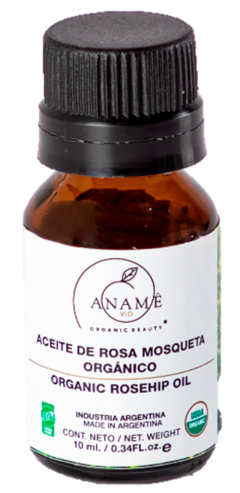 Aceite de Rosa Mosqueta Orgánico x 10 Ml. Certificado - Aname Vio - Cosmética Orgánica Certificada