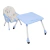 Silla De Comer Premium Baby Mia 3-1 Alta Baja Mesita Bandeja Color Azul en internet