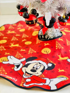 CUBRE pie de arbol ROJO - MICKEY & MINNIE en internet