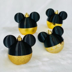 BOLAS DE NAVIDAD MICKEY - DORADAS - Pack x 2 - GRANDES - comprar online