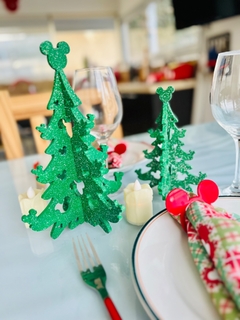 Centro de mesa x 2 - Árbol VERDE Mickey