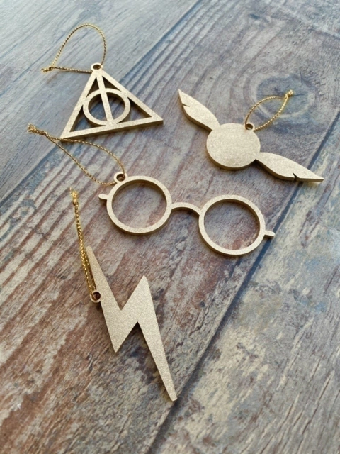 Adornos HARRY POTTER Navidad - Pack x4
