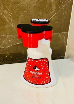 JABÓN ESPUMA CON FORMA MICKEY - ROJO