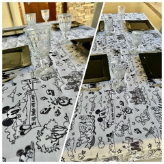 Mantel - MICKEY DIBUJO B&N