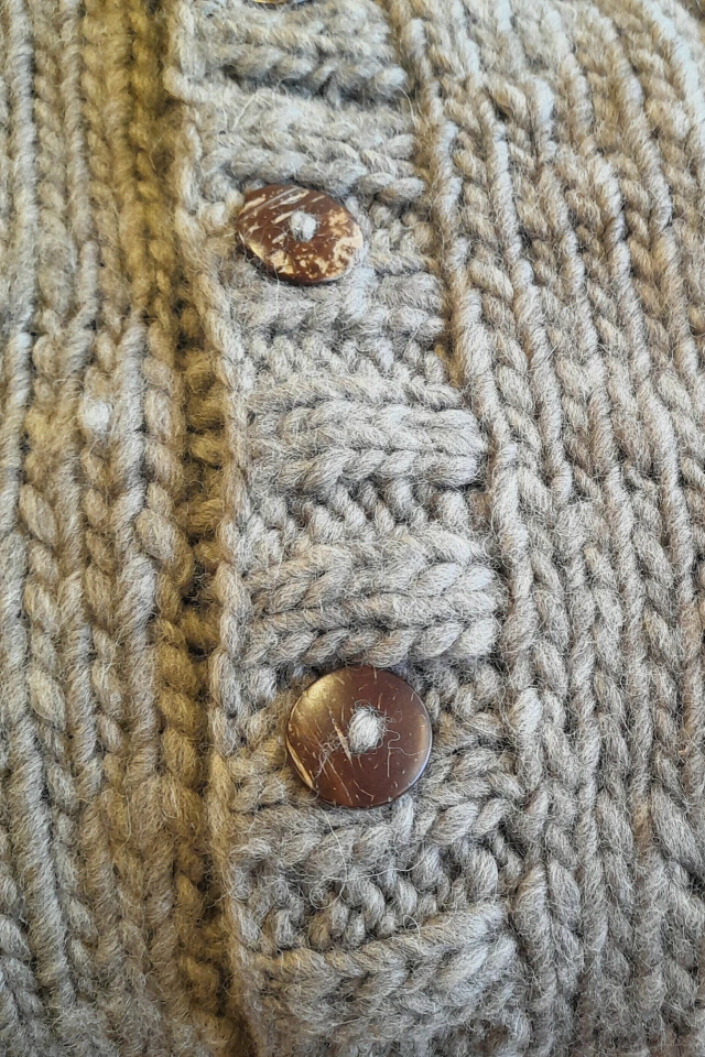 Cardigan don José de Vellón Negro — imagen 7