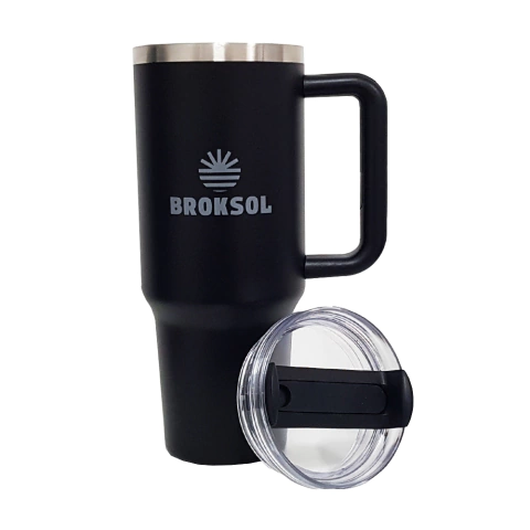 VASO TERMICO COOL MUG 1200 ML CON TAPA - BROKSOL