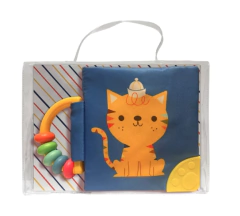 Mi libro suave con sonajero y mordillo: Gato