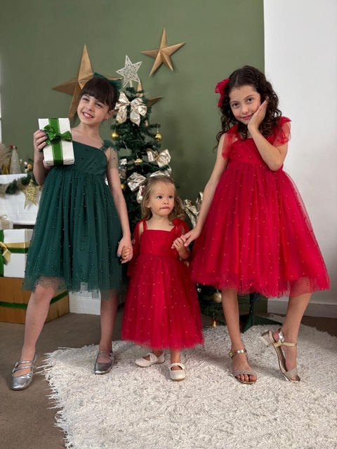 Vestido Pérola+ laço de cabelo - comprar online