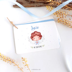 Imagen de ESTAMPITA BAUTISMO LIBRITO MODELO LUCIO ANGELITO