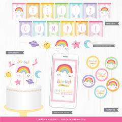 KIT IMPRIMIBLE - ARCOIRIS - Lorenza Diseño
