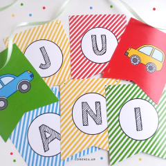 AUTITOS - KIT DECORACION CUMPLEAÑOS IMPRESO - comprar online