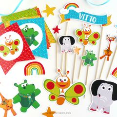 BABY TV - KIT DECORACION CUMPLEAÑOS IMPRESO