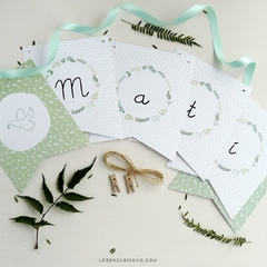 BANDERIN DECO O BANDERIN NOMBRE (8 piezas) - tienda online