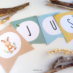 Imagen de BOSQUE NENES - KIT DECORACION CUMPLEAÑOS IMPRESO