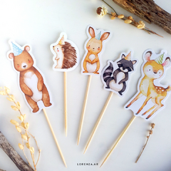BOSQUE NENES - KIT DECORACION CUMPLEAÑOS IMPRESO