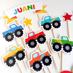 CAMIONETAS - DECORACION CUMPLEAÑOS IMPRESO - comprar online