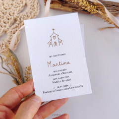 ESTAMPITA BAUTISMO CAPILLA SIMPLE