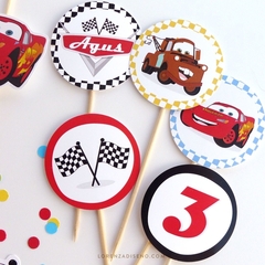 10 TOPPERS REDONDOS - TEMÁTICA A ELECCIÓN - tienda online