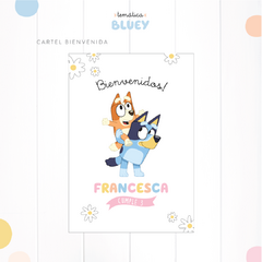 KIT IMPRIMIBLE - BLUEY CON FLORES - tienda online
