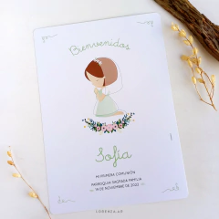 CARTEL CHICO BAUTISMO COMUNIÓN - Lorenza Diseño