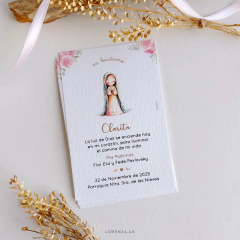 ESTAMPITA BAUTISMO CLARITA VIRGENCITA - comprar online