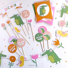 COCODRILO / DECORACION CUMPLEAÑOS IMPRESO en internet