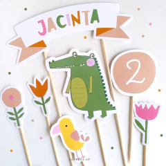 COCODRILO / DECORACION CUMPLEAÑOS IMPRESO - tienda online