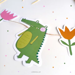 Imagen de COCODRILO / DECORACION CUMPLEAÑOS IMPRESO