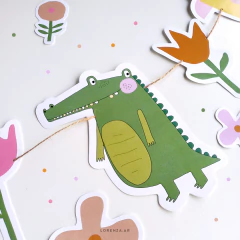 COCODRILO / DECORACION CUMPLEAÑOS IMPRESO