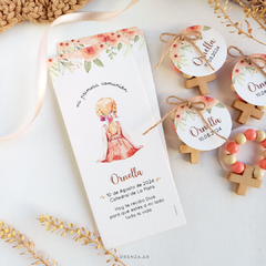ESTAMPITA COMUNIÓN SEÑALADOR ORNELLA (salmón)