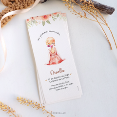 ESTAMPITA COMUNIÓN SEÑALADOR ORNELLA (salmón) - comprar online