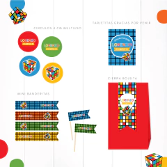 KIT IMPRIMIBLE - CUBO RUBIK - Lorenza Diseño