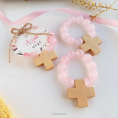 PACK 10 DENARIOS - PERLA DE VIDRIO TRANSLUCIDAS ROSA en internet