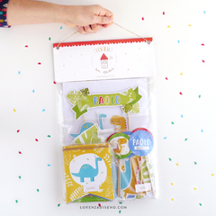 Imagen de DINOSAURIOS NENE - KIT DECORACION CUMPLEAÑOS IMPRESO