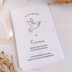 ESTAMPITA CONFIRMACIÓN O COMUNION MODELO JUANA - comprar online