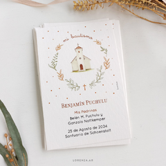 ESTAMPITA BAUTISMO BENJAMIN - comprar online