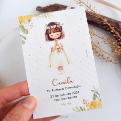 ESTAMPITA COMUNIÓN MODELO CAMILA - Lorenza Diseño