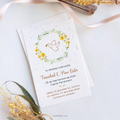 ESTAMPITA COMUNIÓN MODELO TRINIDAD AIRA - Lorenza Diseño