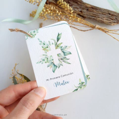 Imagen de ESTAMPITA COMUNIÓN O CONFIRMACIÓN LIBRITO MODELO MATEO L