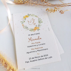 ESTAMPITA BAUTISMO MODELO MICAELA - comprar online